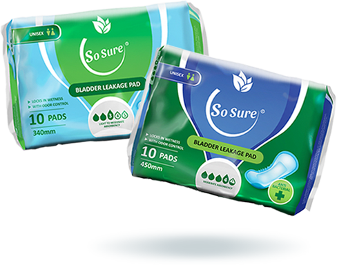 sosure bladder leakage and incontinence pads
